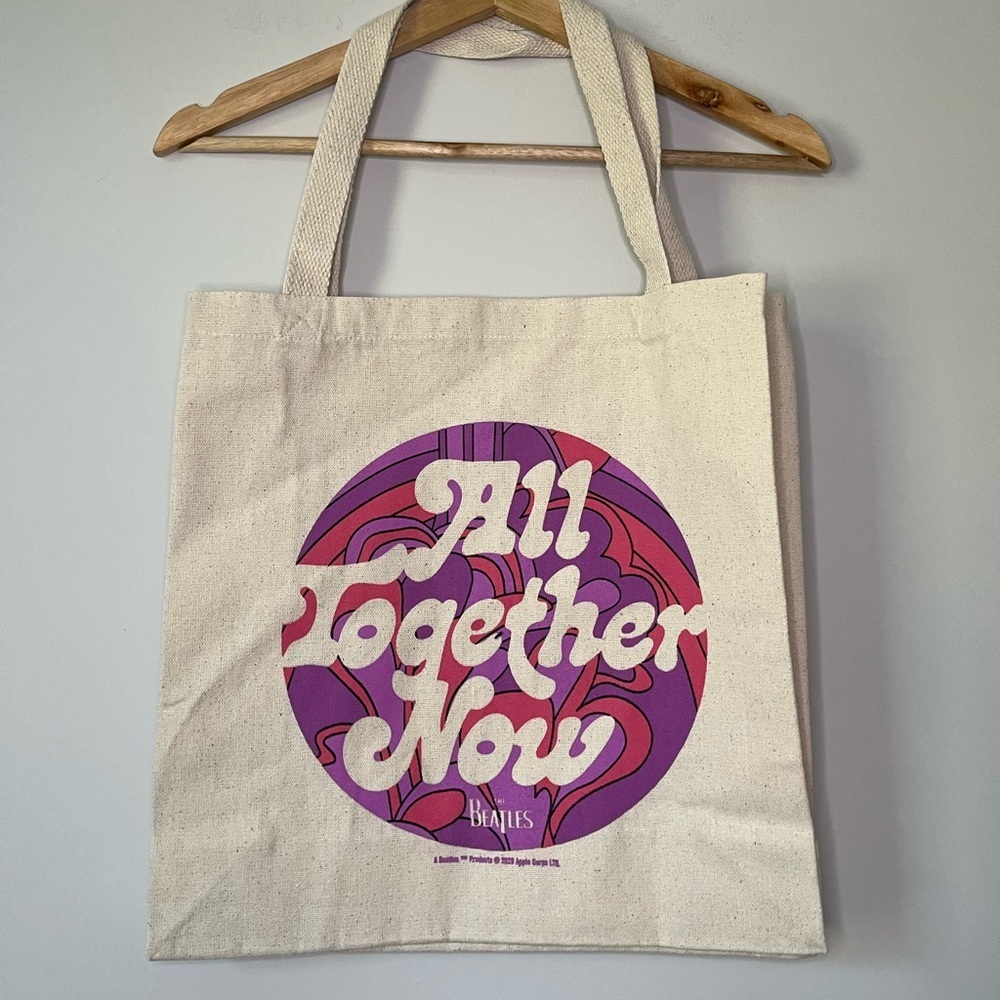 New Beatles All Together Now Canvas Tote